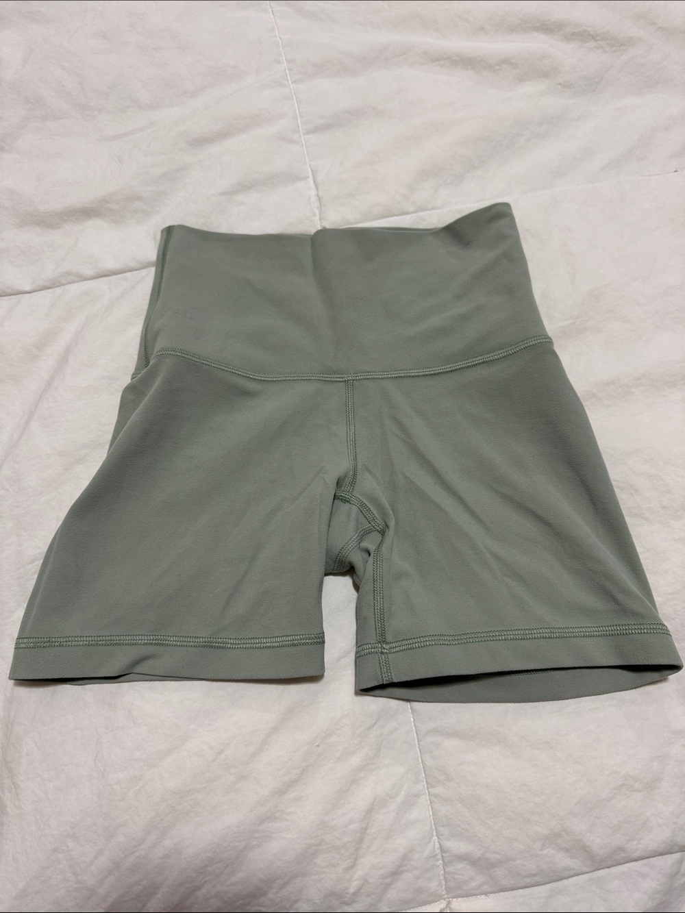 TNA High-Waist Women’s Bike Shorts in Sage Green